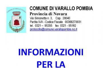 Informazioni per la popolazione sull'epidemia da coronavirus COVID-2019